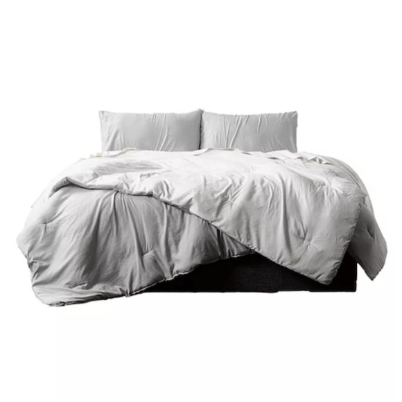 NWT Reversible Brushed Microfiber Down-Alternative Comforter & Sham Set - Twin - Picture 11 of 11